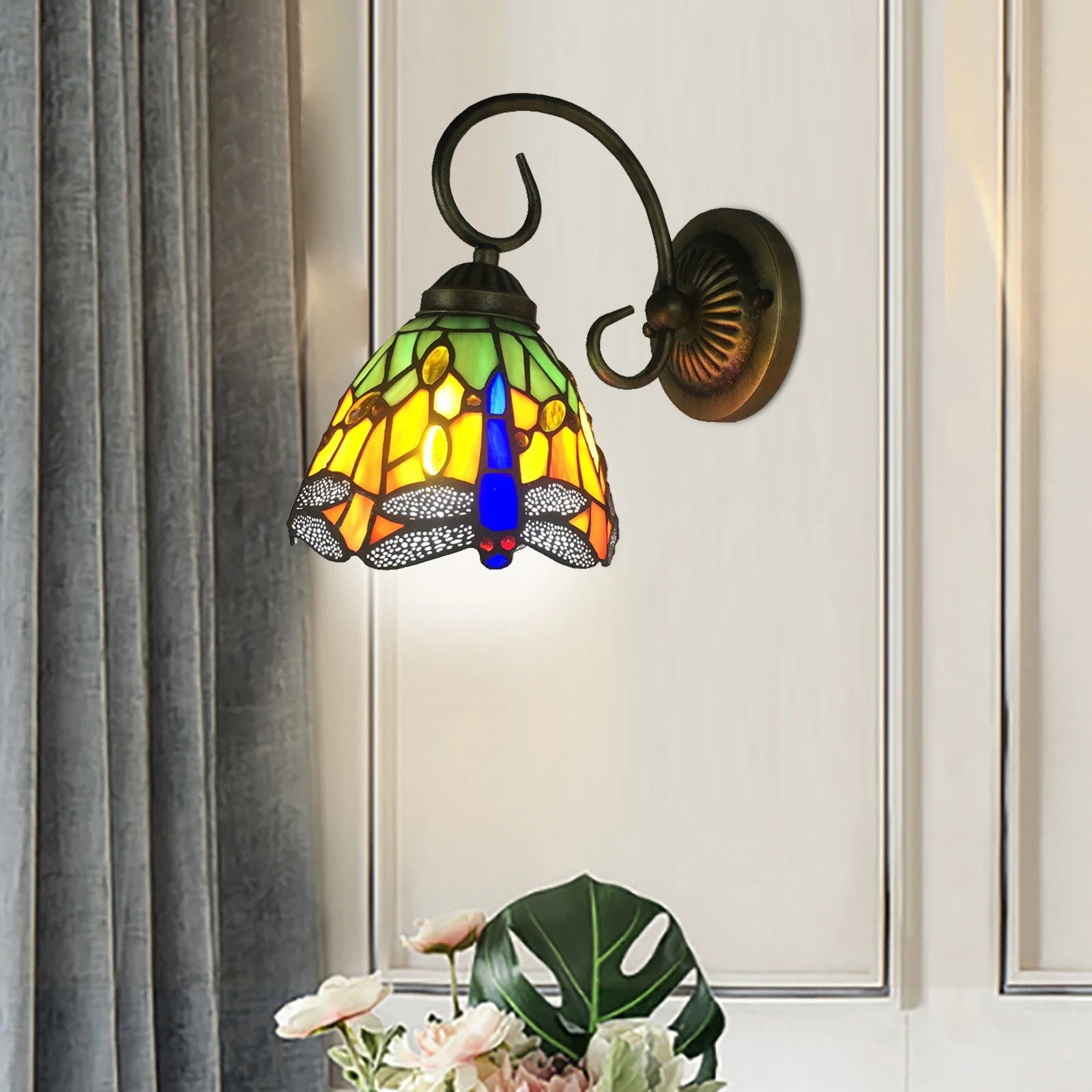 Stained Glass Wall Light