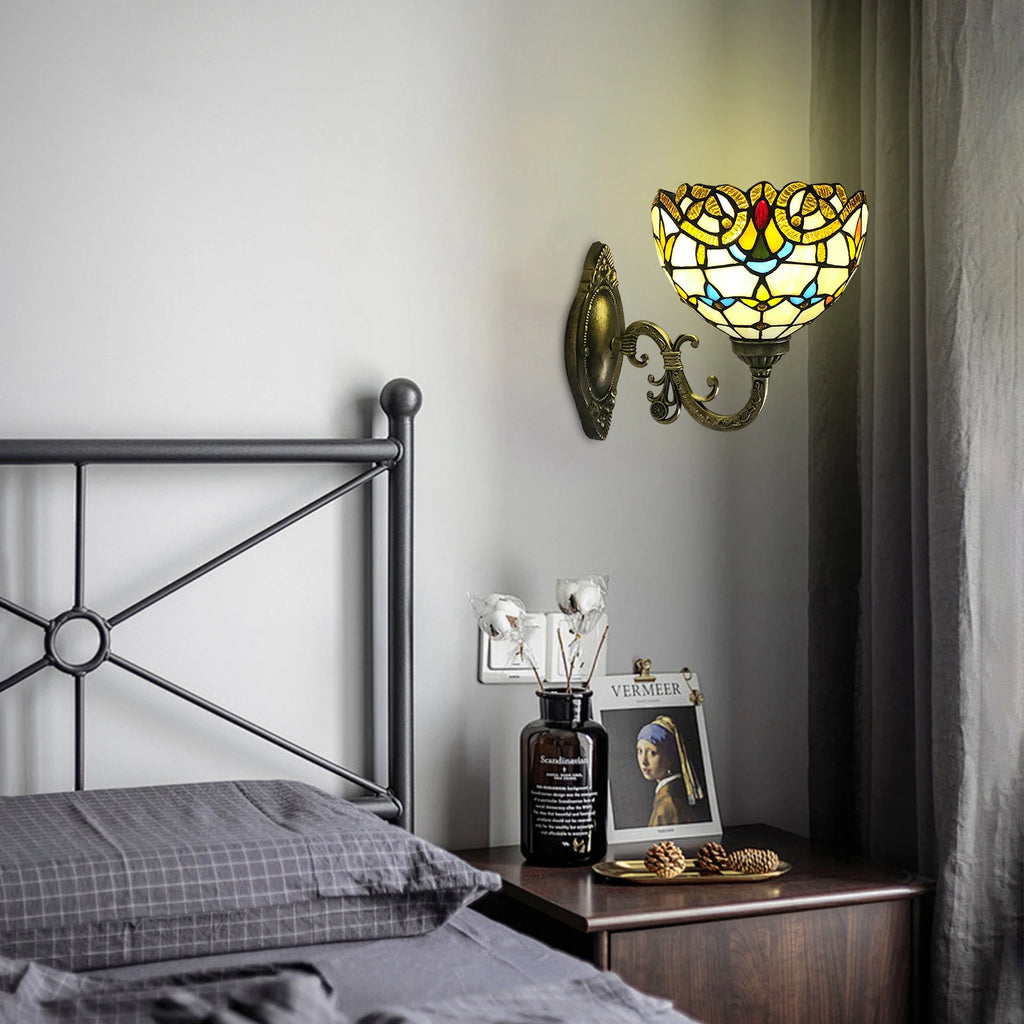 Glass & Metal Wall Lamp