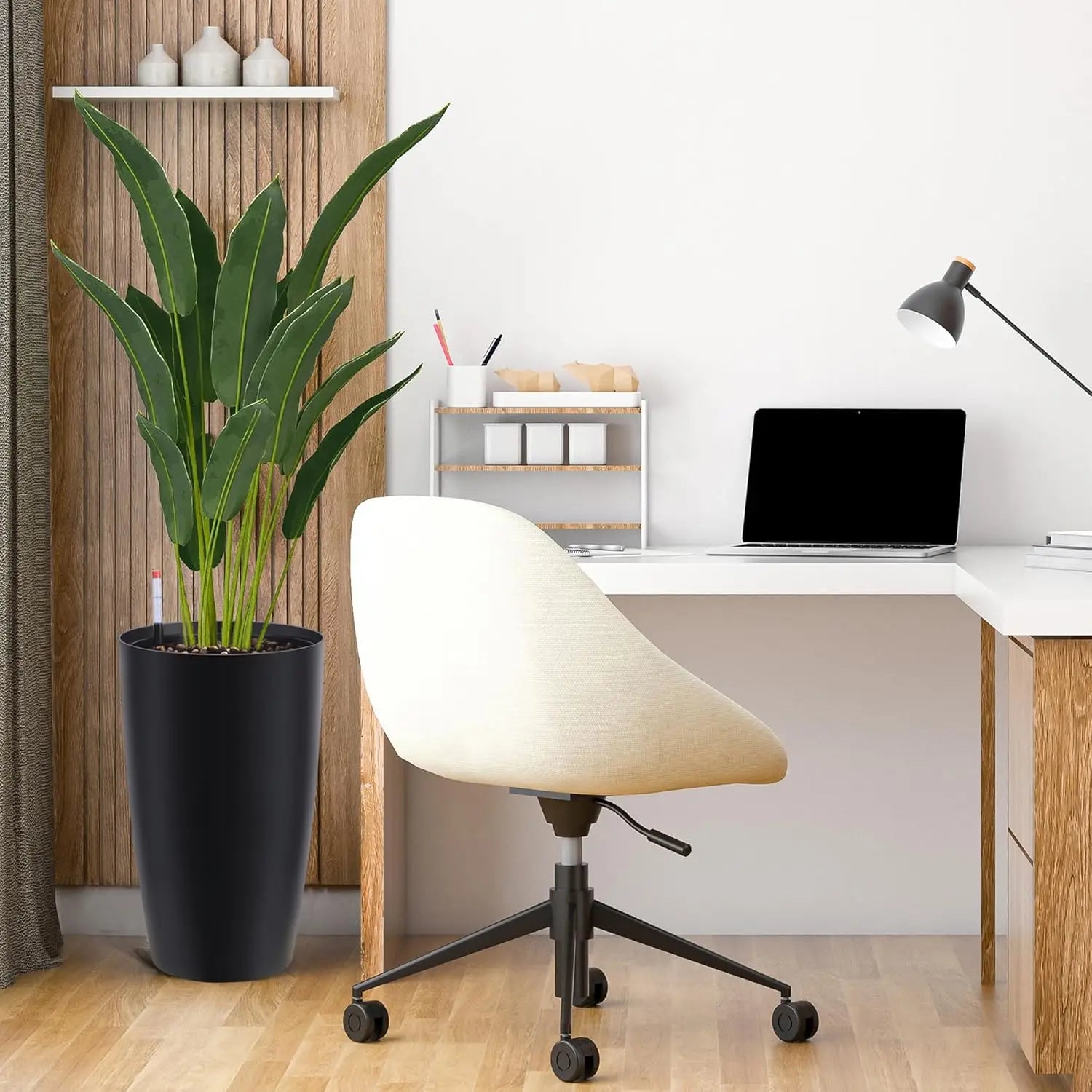 22" Tall Self Watering Planters Set of 2