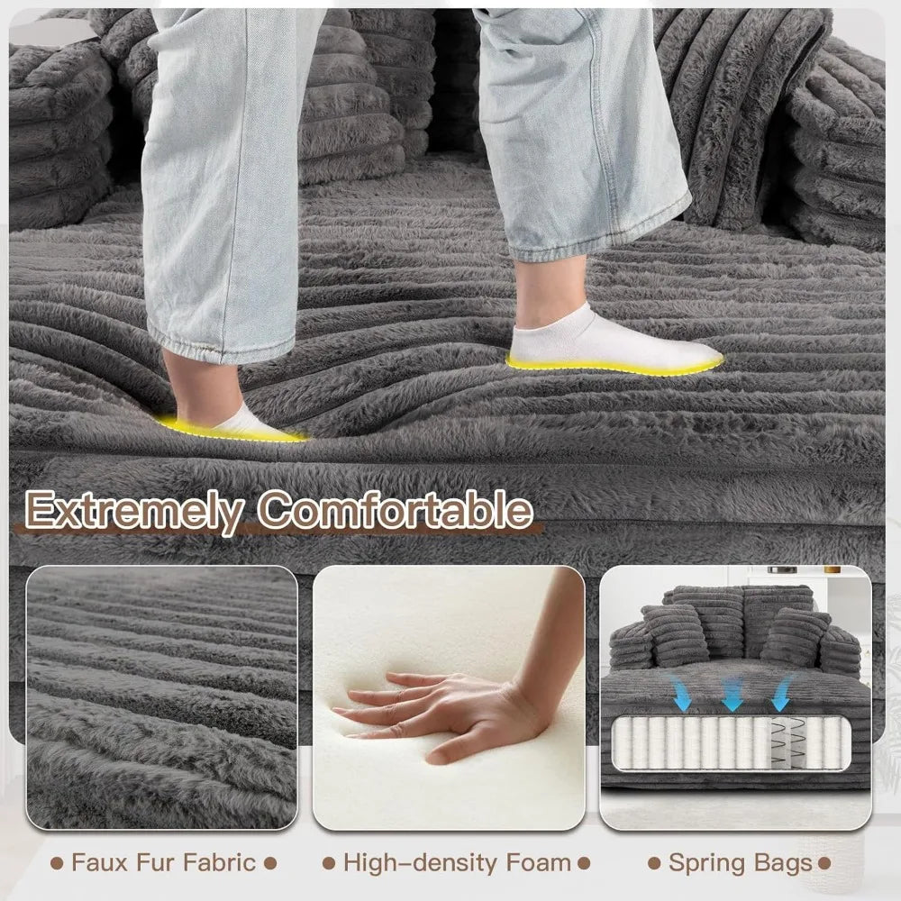 56" Oversized Chaise Lounge Chair