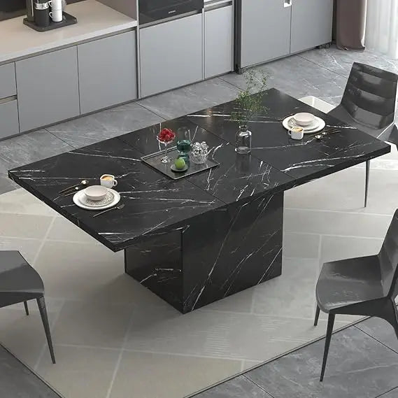 Faux Marble Dining Table