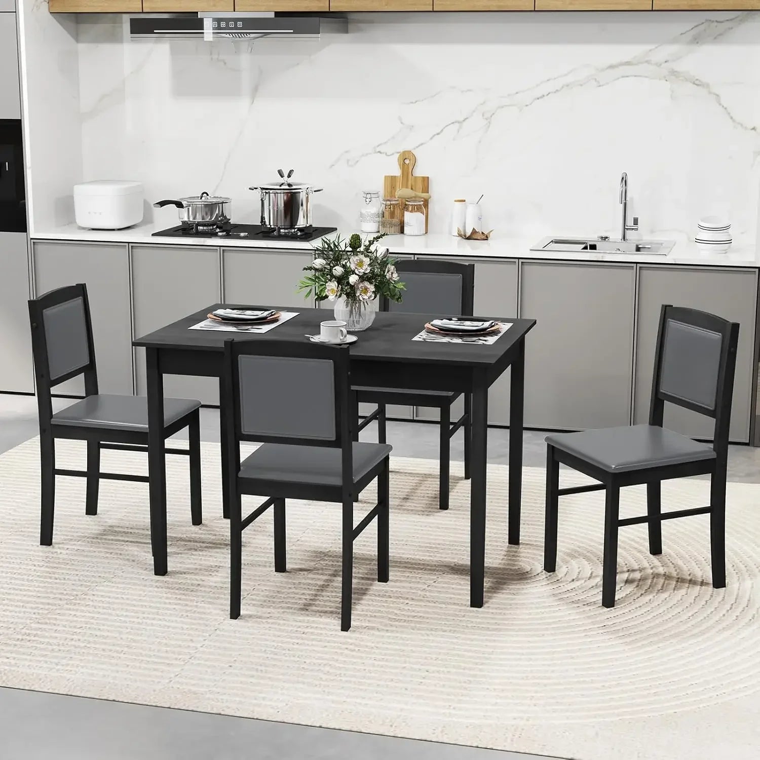 5-Piece Dining Table Set for 4