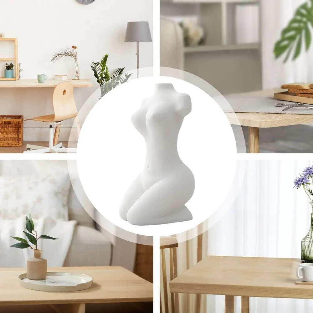 Ceramic Female Body Vase Abstract Art Flower Holder
