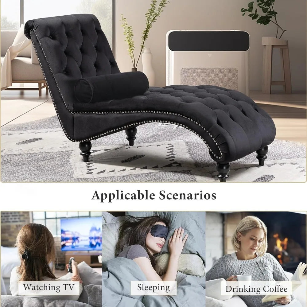 Tufted Chaise Lounge Chair