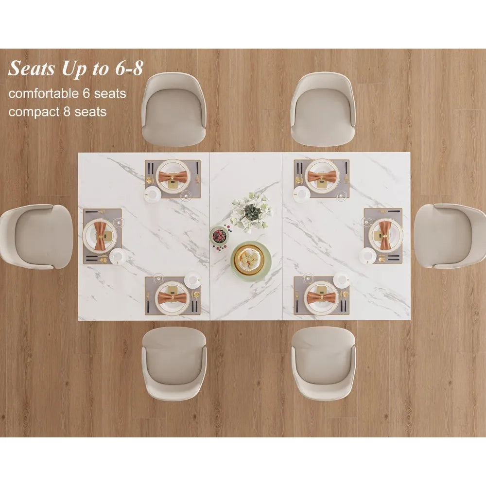 Faux Marble Dining Table