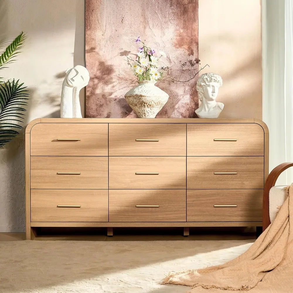 Curved 9-Drawer Dresser