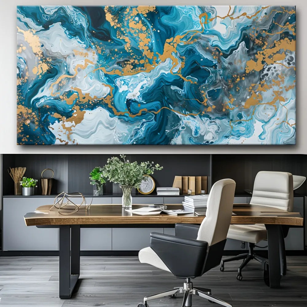 Blue Abstract Canvas Print