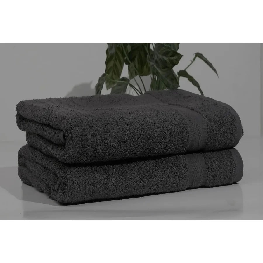 100 Cotton Bath Towels 24x48 Inches Pack of 6