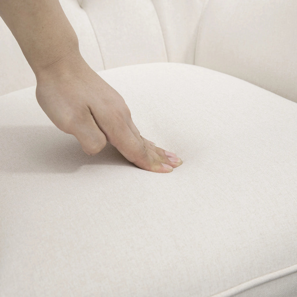 Diamond Padded Tufted High Back Accent Seat