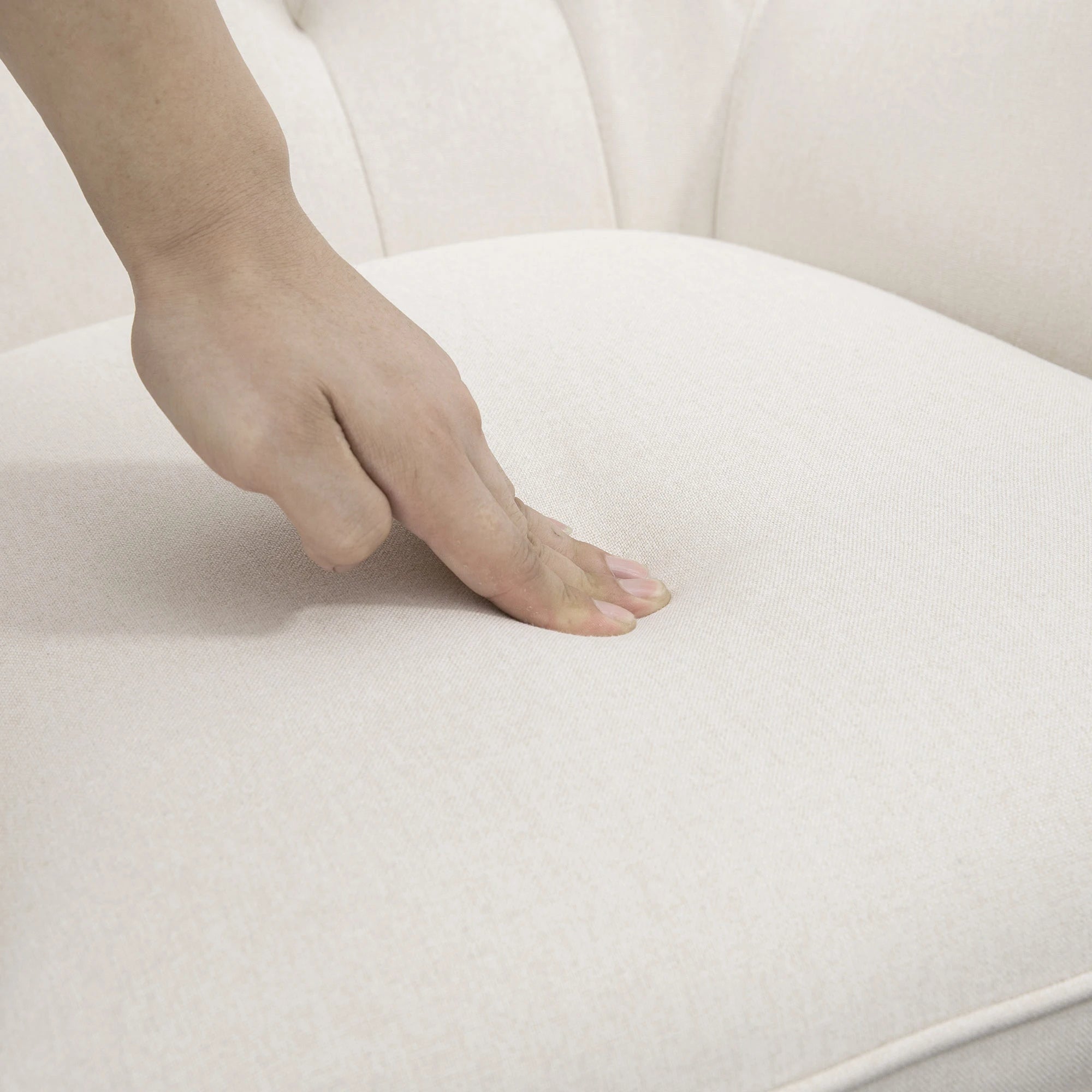 Diamond Padded Tufted High Back Accent Seat