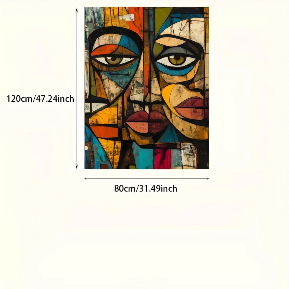 frameless modern African abstract art canvas print