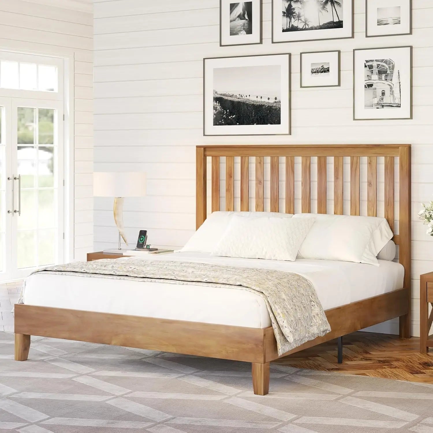 Queen Size Wood Bed