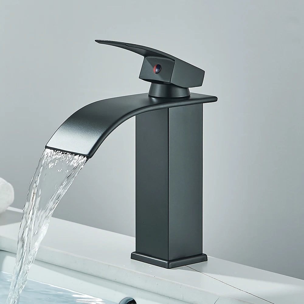 Crane Tap Waterfall Basin Faucet Single Handle Mixer