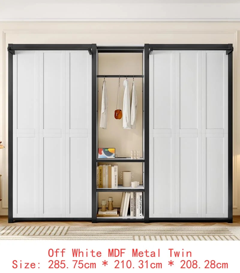 Twin Murphy Bed with Shelves