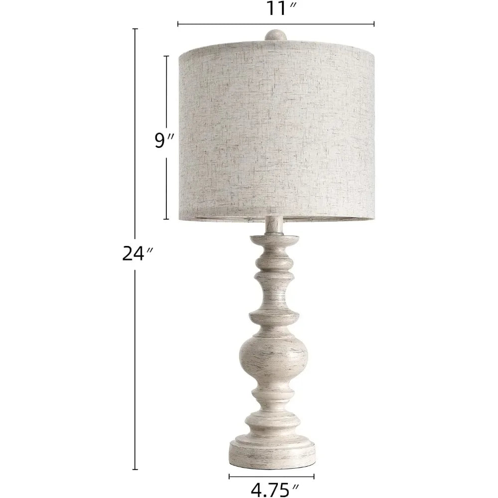 Resin Vintage Table Lamp (Set of 2)