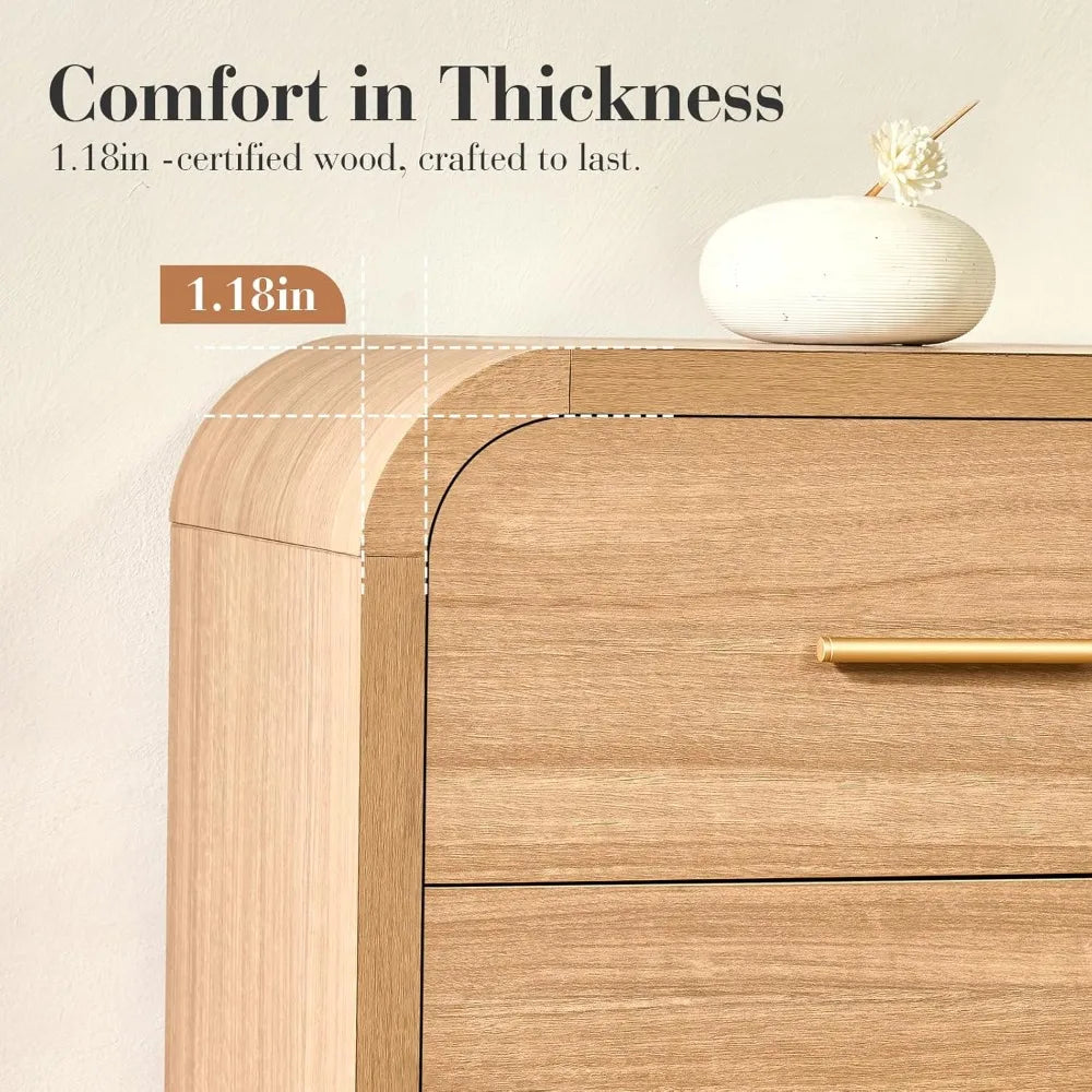 Curved 9-Drawer Dresser