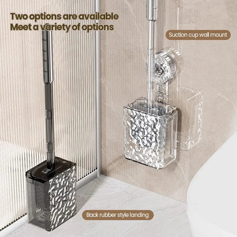 Wall Mounted Toilet Brush With Glacier Pattern