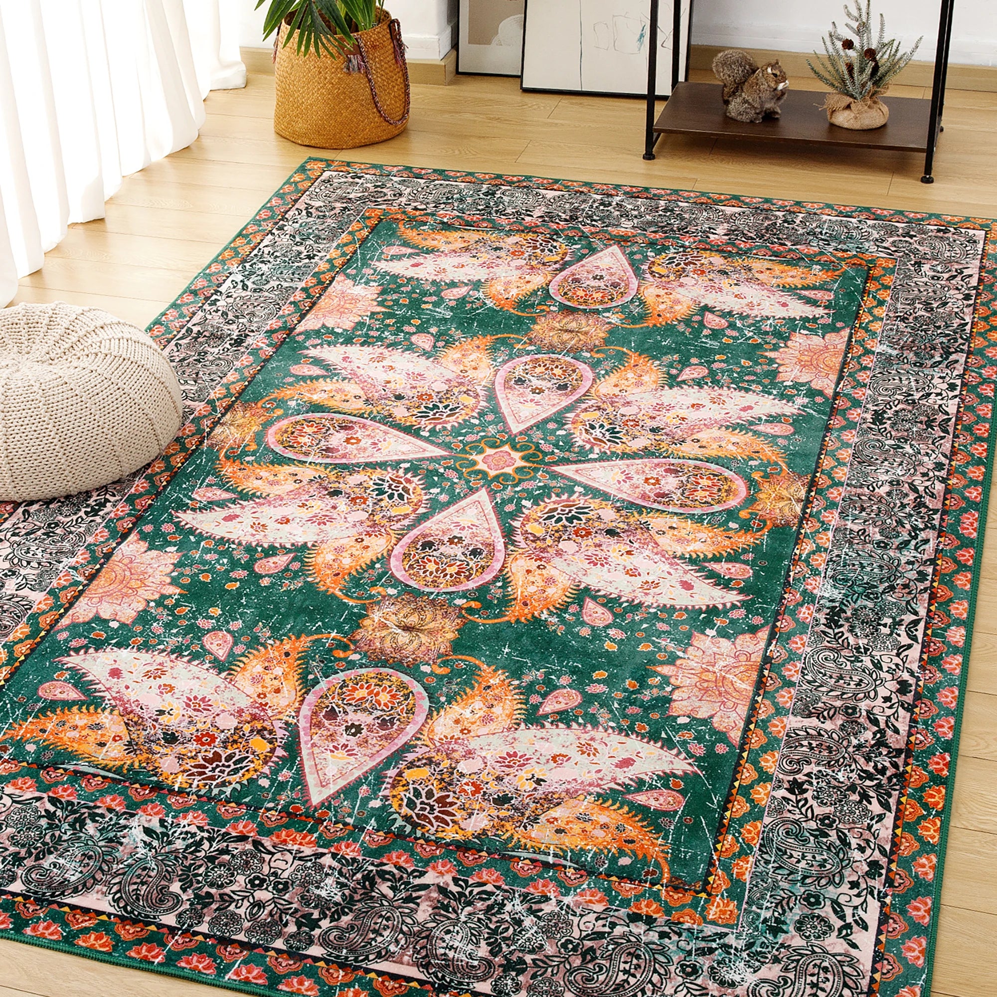 Vintage Floral Rug