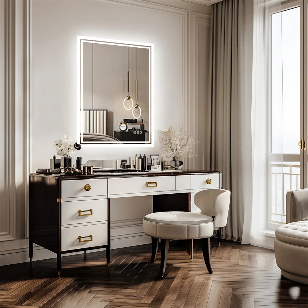 Frameless Dimmable Bathroom Mirror