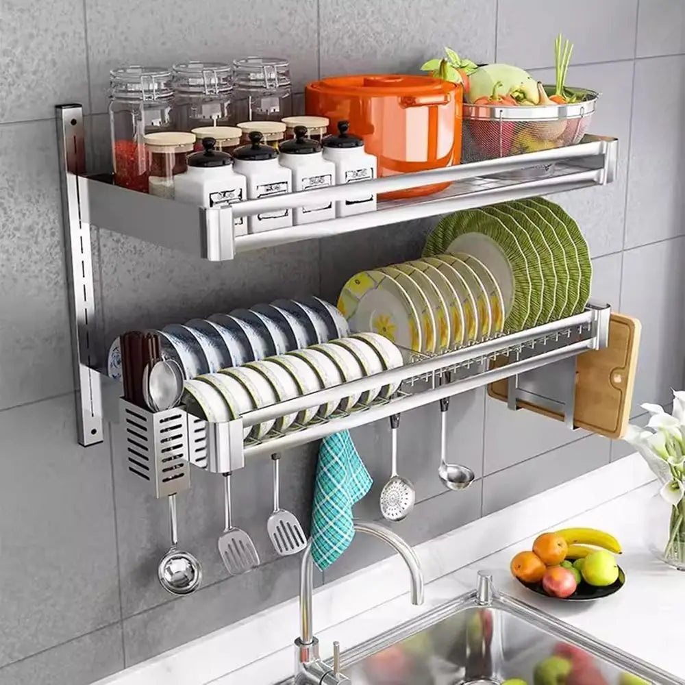 2 Tier Kitchen Dish Drying Rack