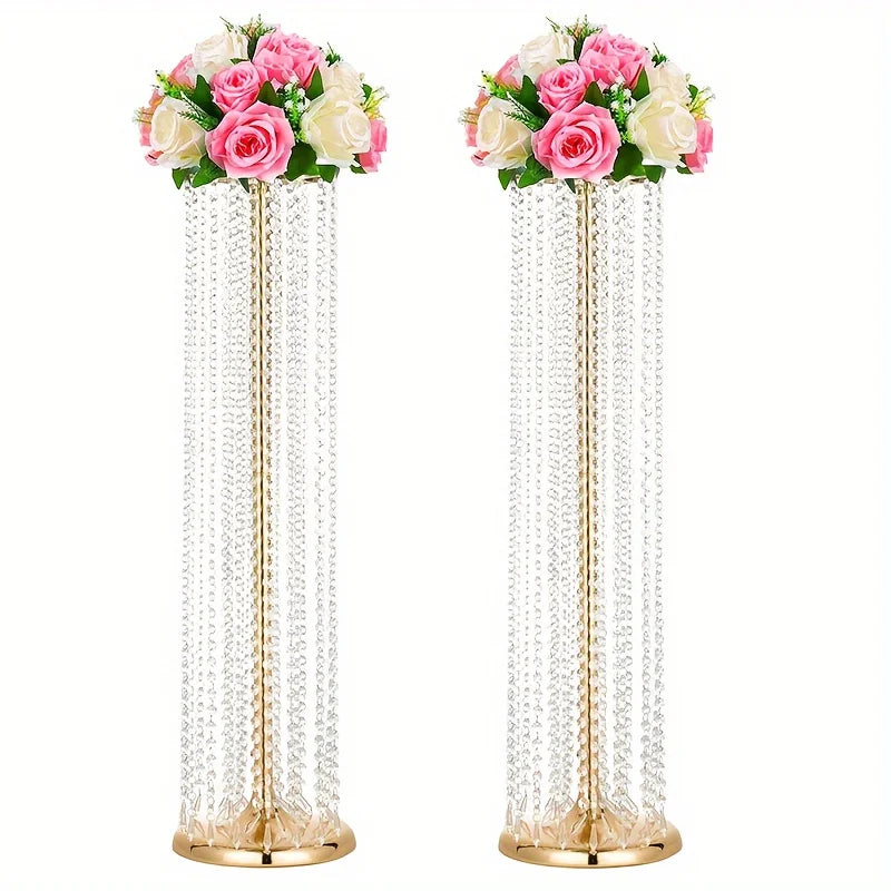 Tall Metal Vases 2 Pieces 35.43 Inch