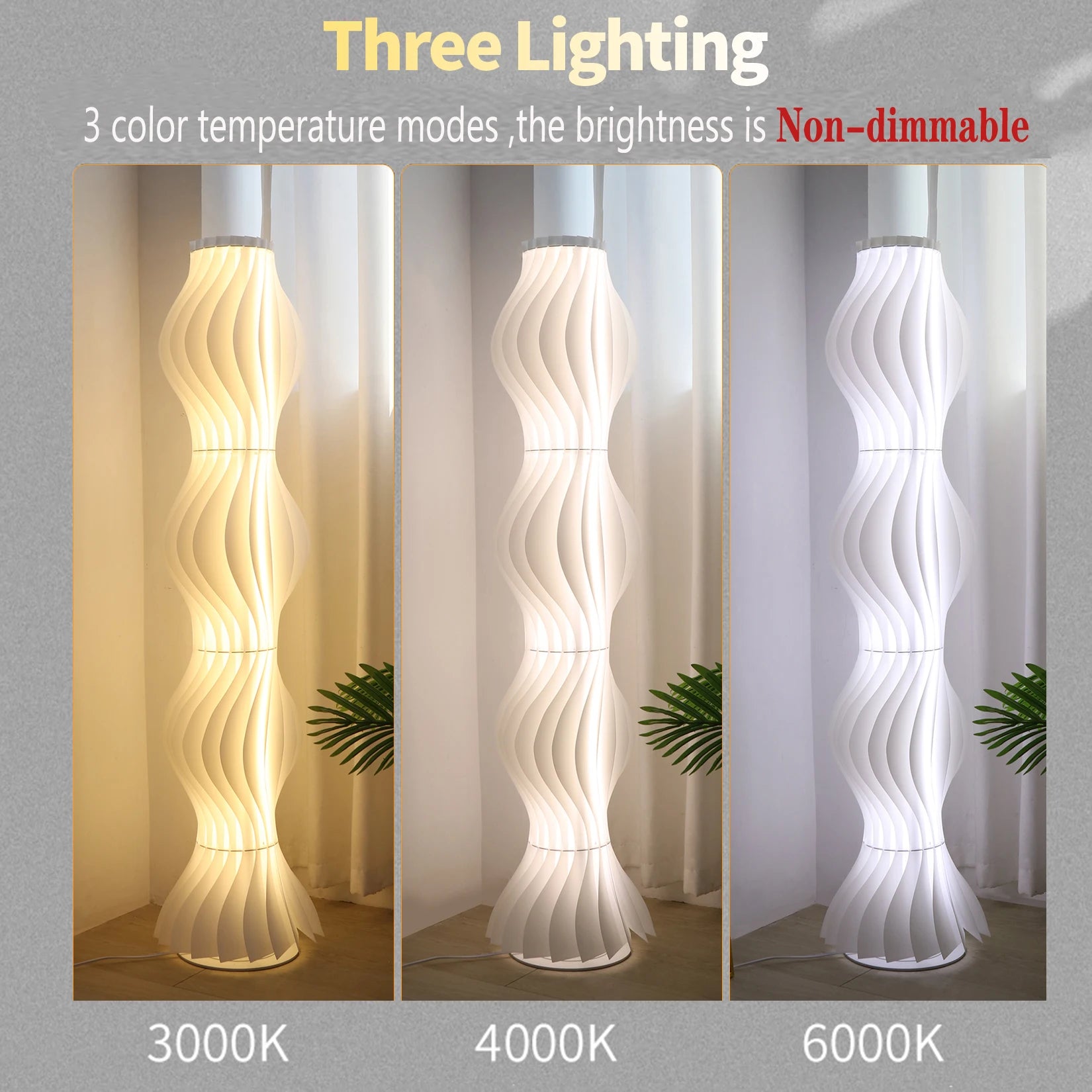 Dimmable Standing Corner Floor Lamp