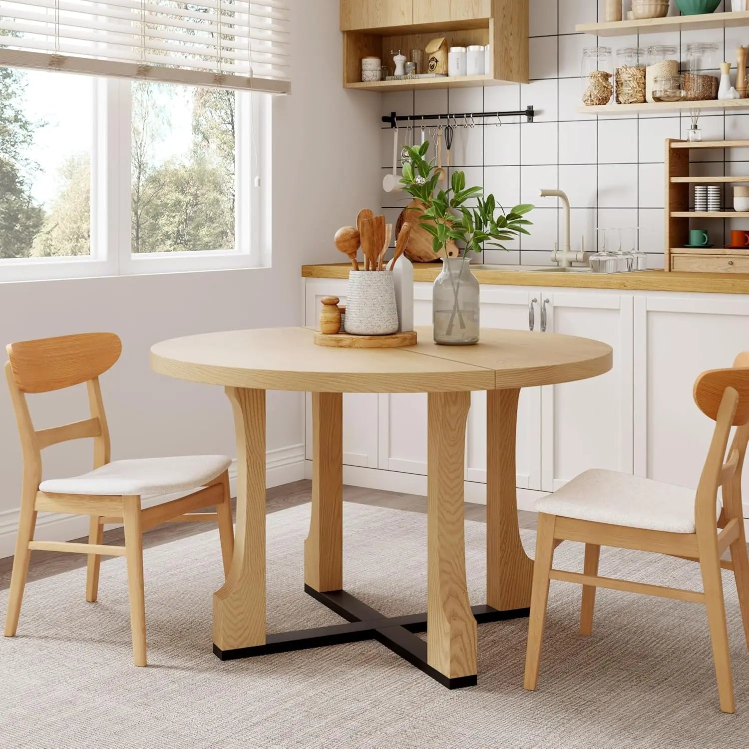 Round Dining Table for 4-6