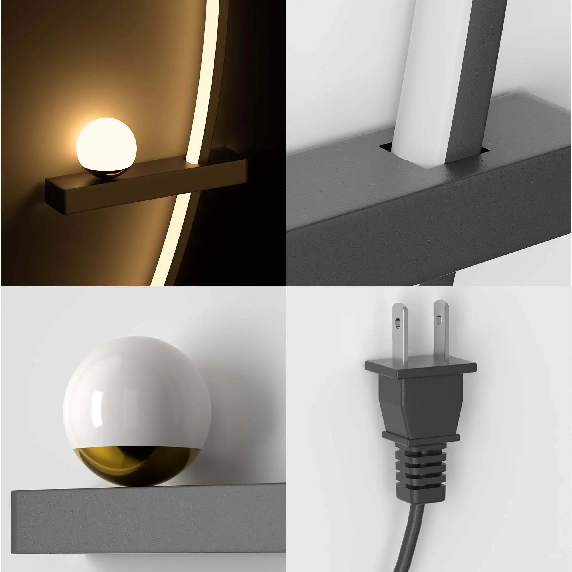 Modern Adjustable LED Wall Sconce (2pcs)