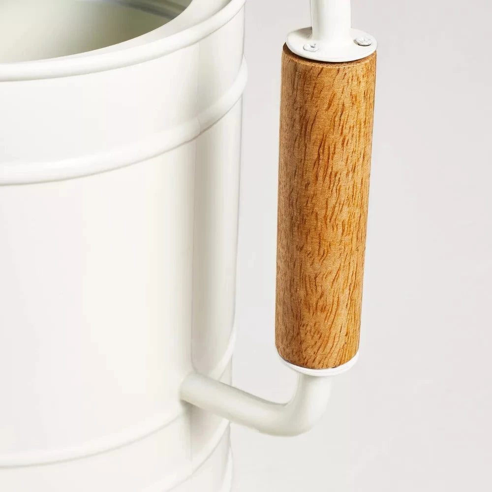 White Metal Watering Can for Outdoor Indoor Plants