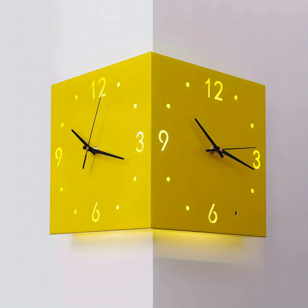 Corner Modern Wall Clock