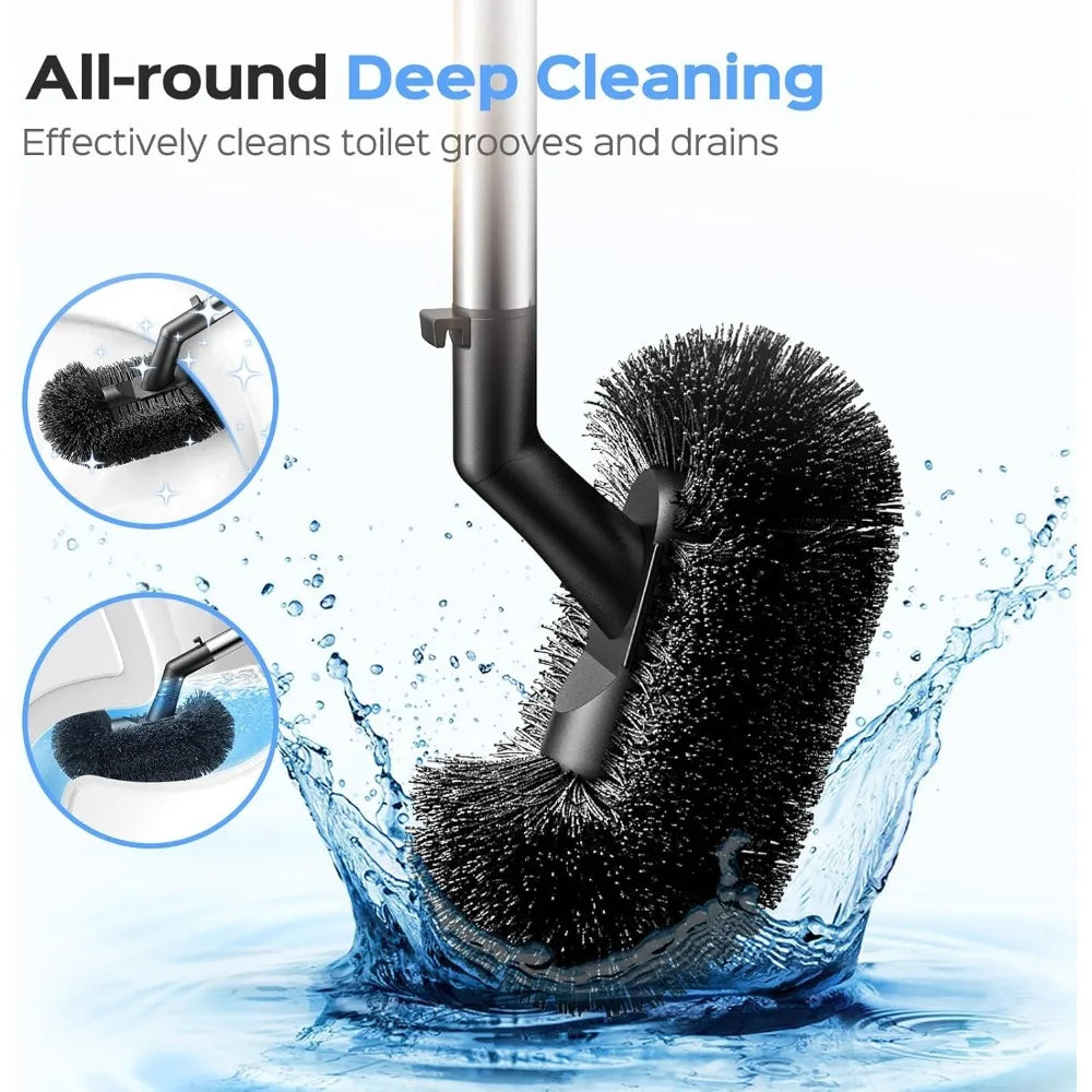 Stainless Steel Toilet Plunger and Brush Set: 2-Piece Rust-Resistant Combo