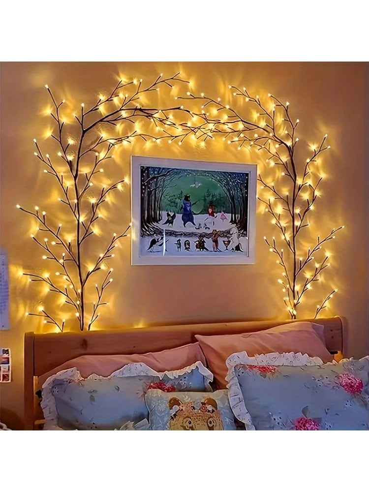 1 Piece USB Powered Willow Vine Fairy Lamp (Battery Not Included)