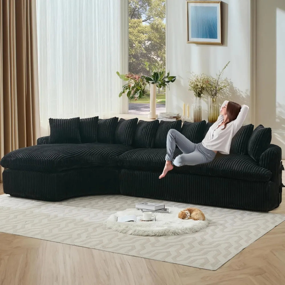 127'' Cloud Corduroy Couch