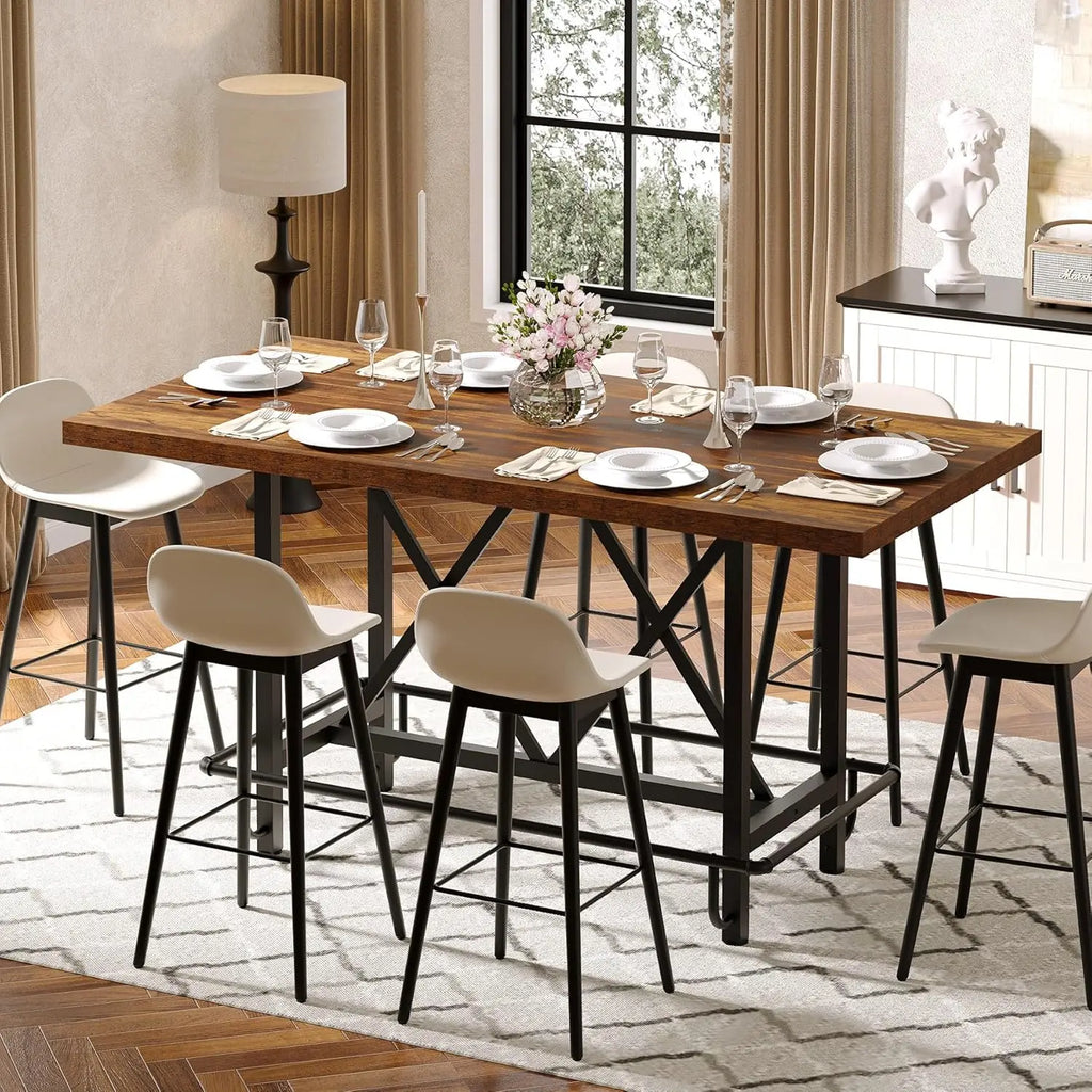 6 - Person Wood Dining Table