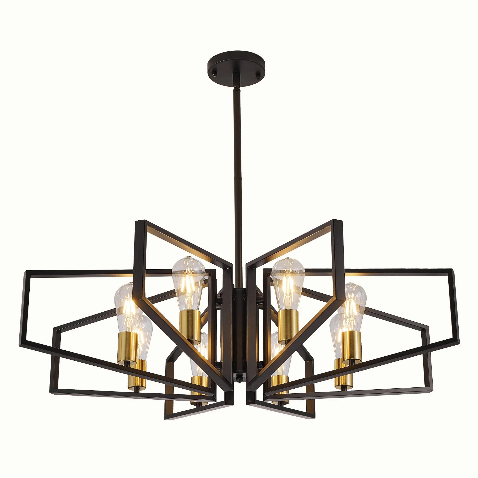 8-Light Geometric Chandelier