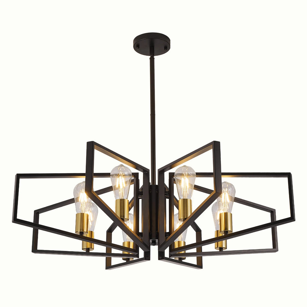 8-Light Geometric Chandelier