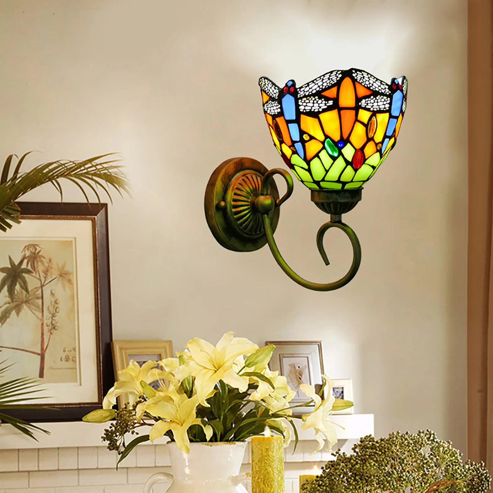 Stained Glass Wall Light