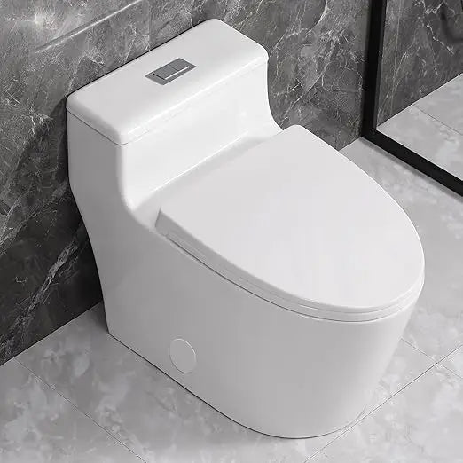 Ceramic One Piece Toilet Top Dual Flush