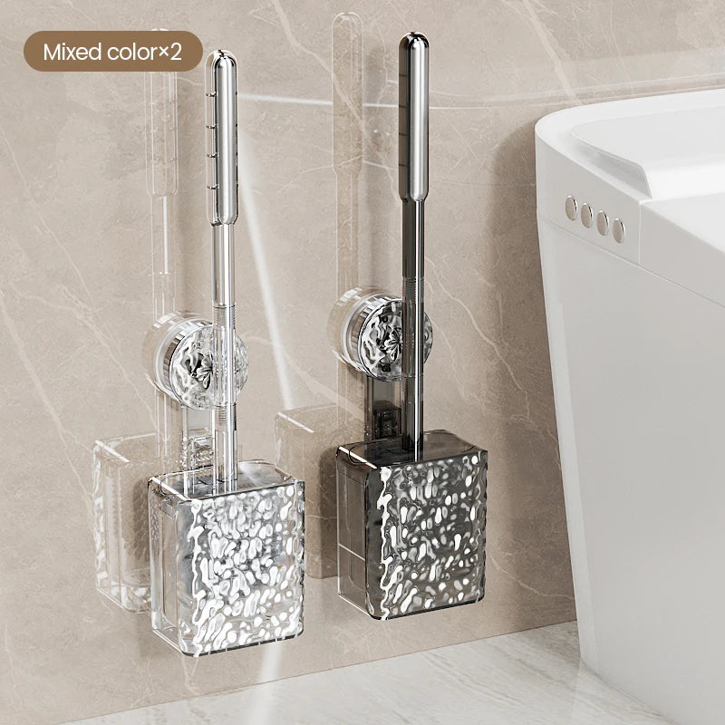 Wall Mounted Toilet Brush With Glacier Pattern