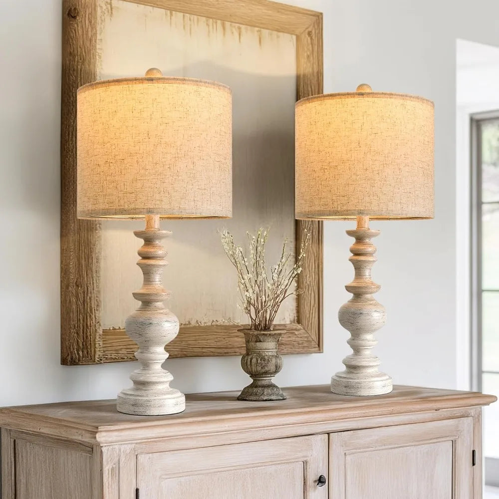 Resin Vintage Table Lamp (Set of 2)