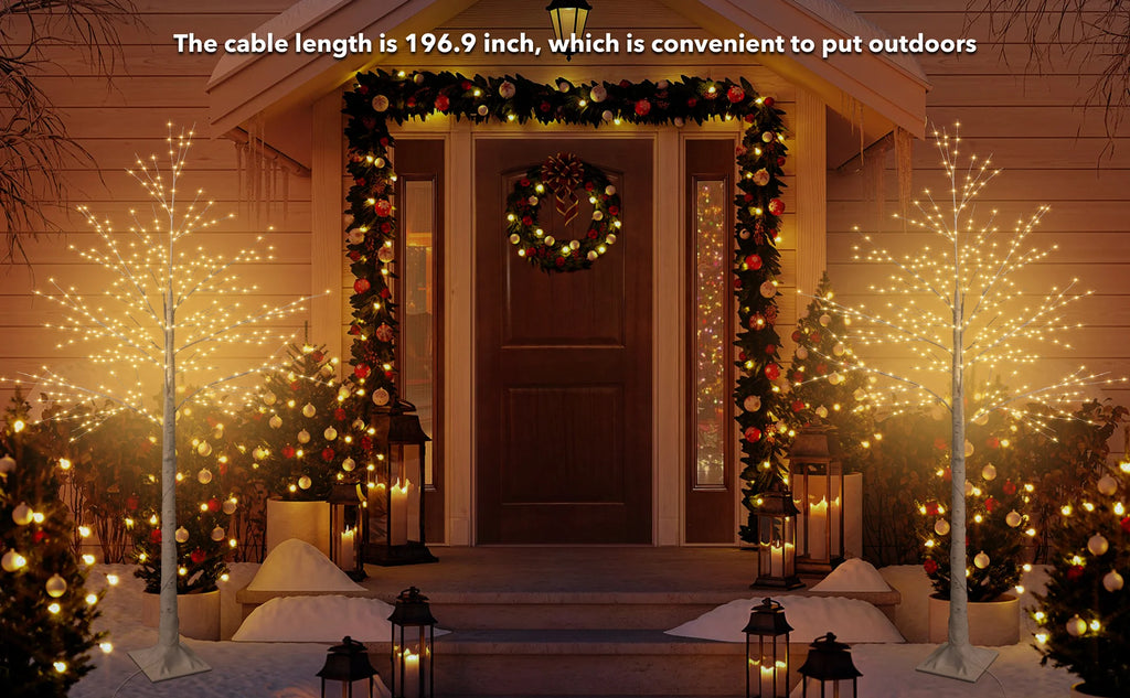 Lighted Birch Tree Artificial Plant