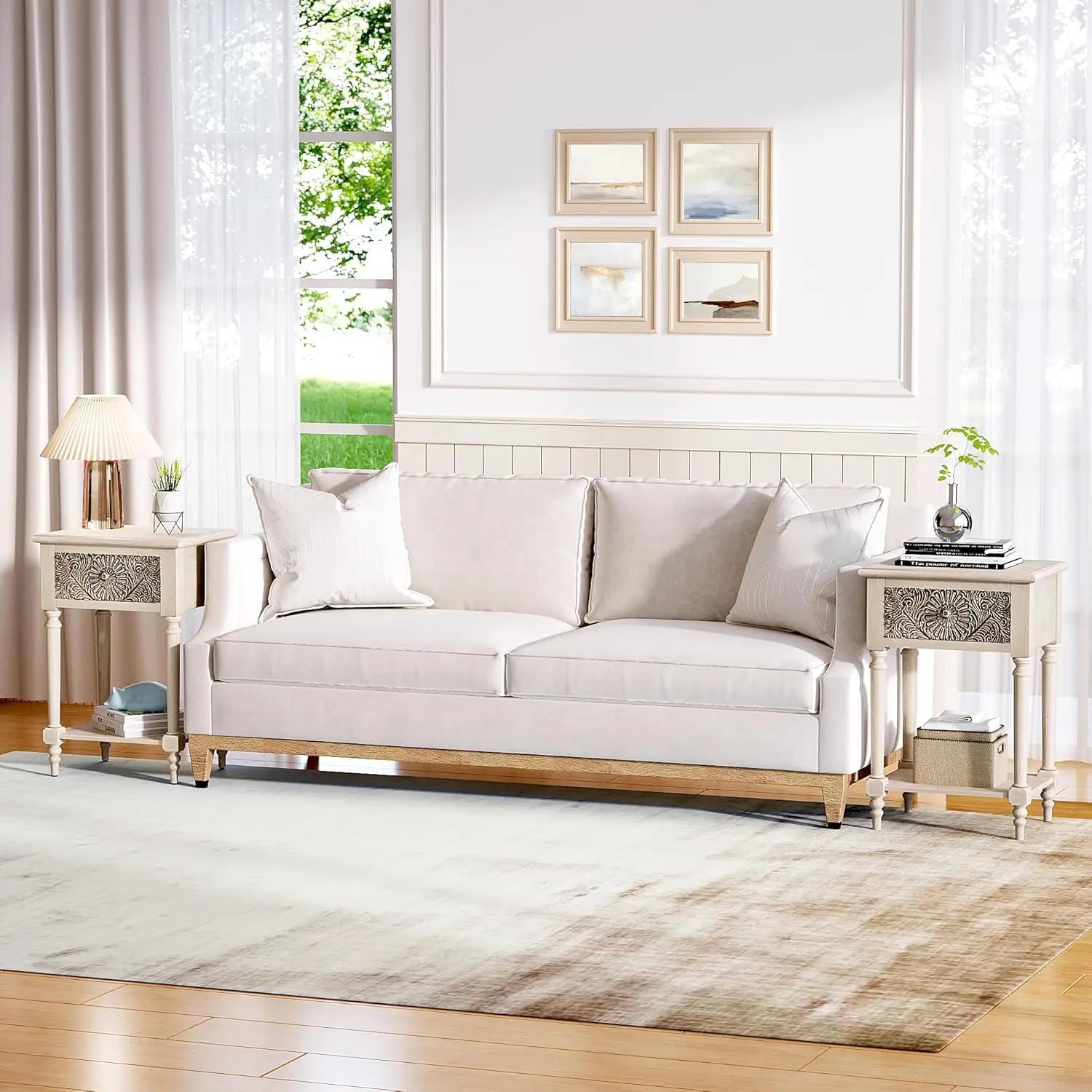 Vintage Nightstand with Drawer