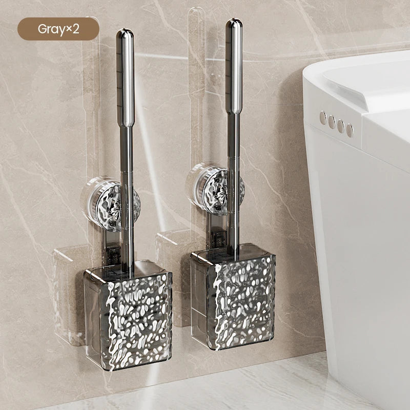 Wall Mounted Toilet Brush With Glacier Pattern