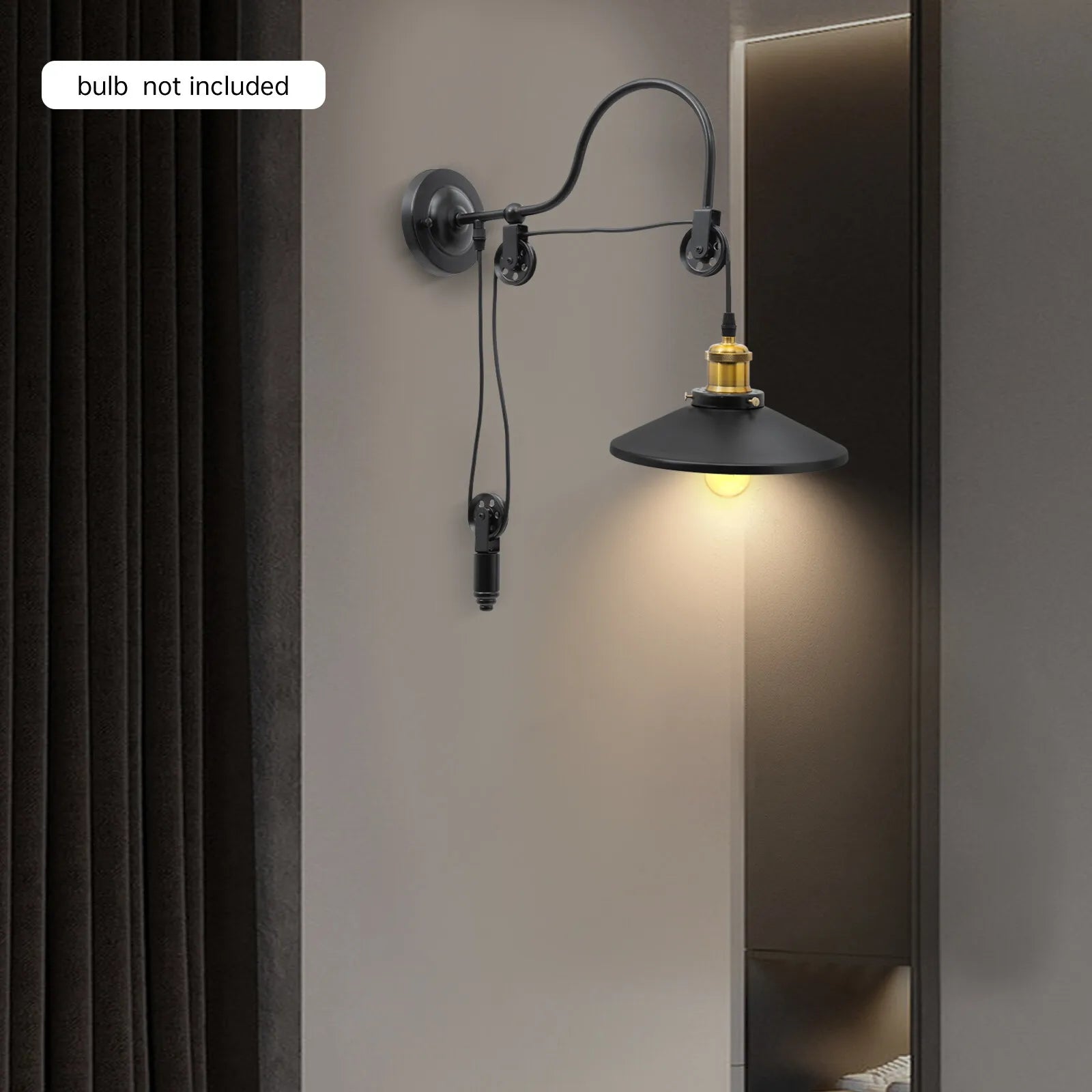 Black Wall Sconce-Iron Vintage