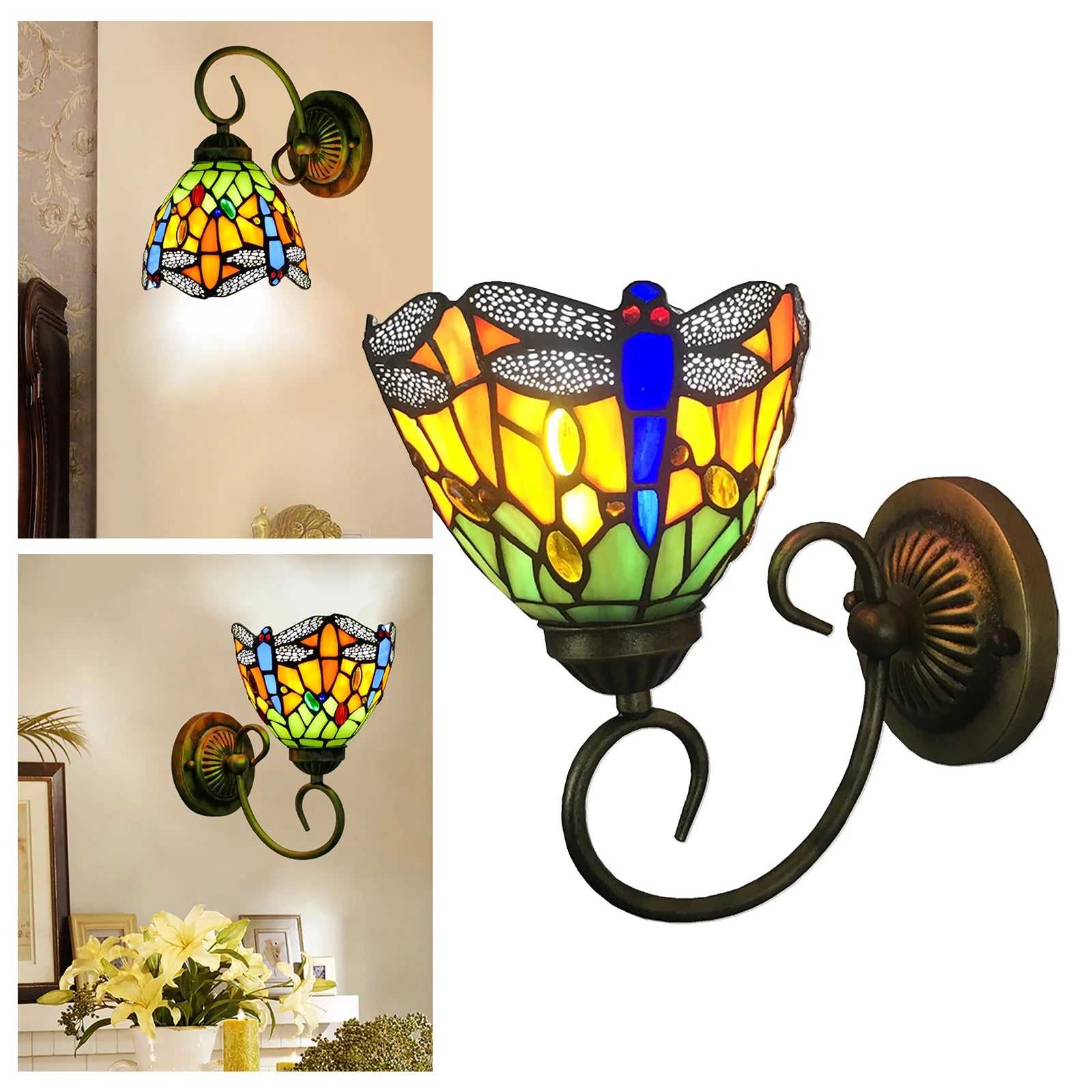 Stained Glass Wall Light