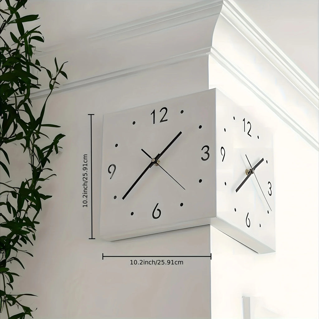 Corner Modern Wall Clock