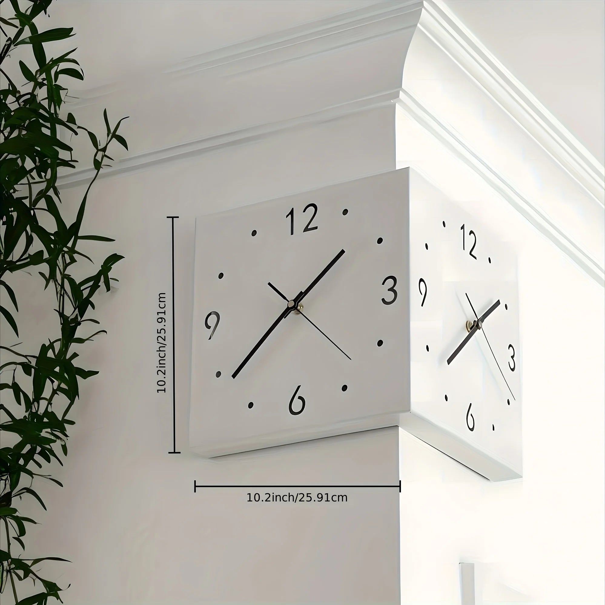 Corner Modern Wall Clock
