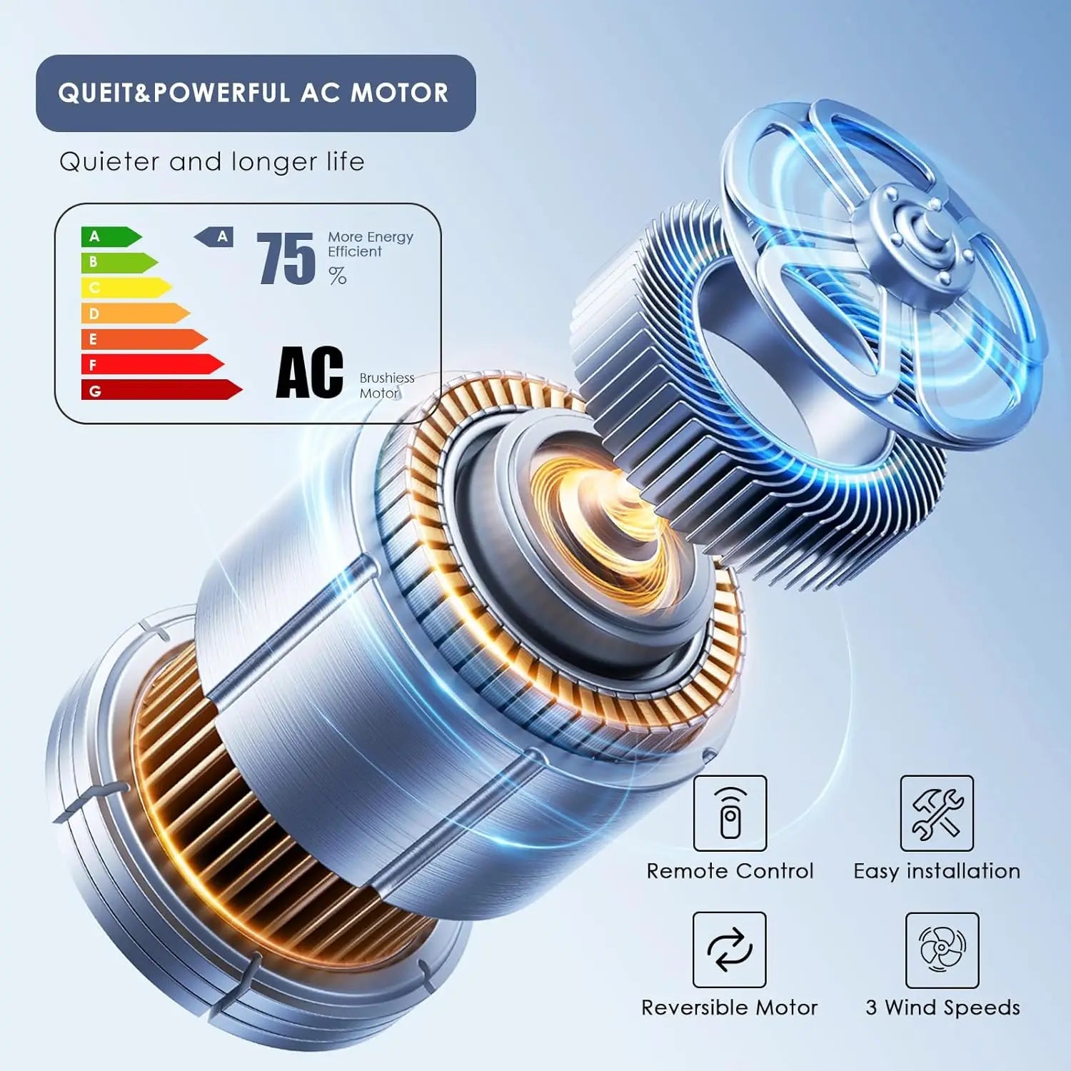 Crystal Ceiling Fan Fandelier with Lights - 52"