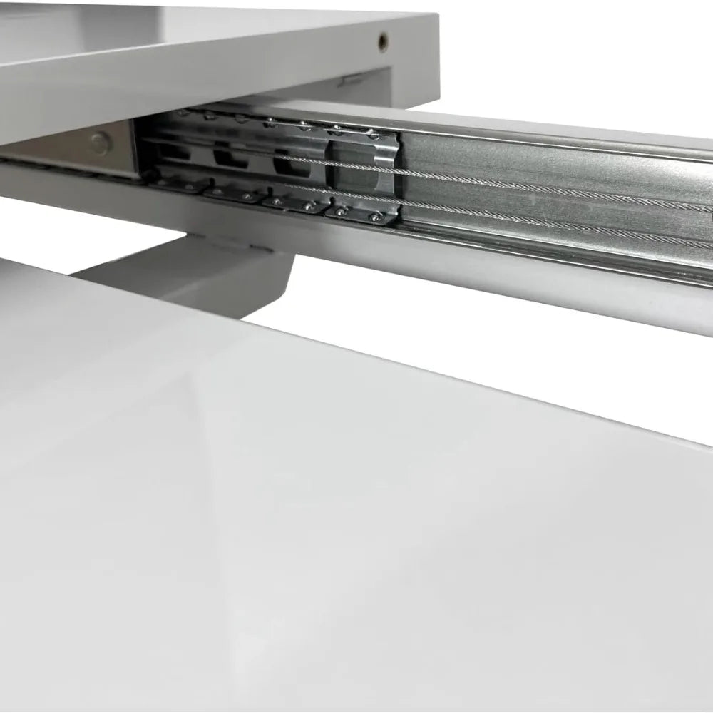 Extendable Faux Marble Top Dining Table for 4-6