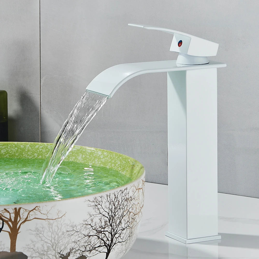 Crane Tap Waterfall Basin Faucet Single Handle Mixer